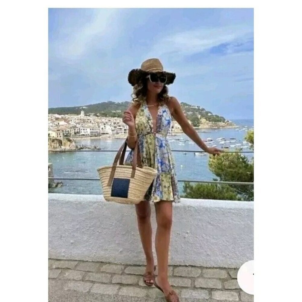 ZARA PRINTED SHORT DRESS 4786/269 SIZE S  VACATION